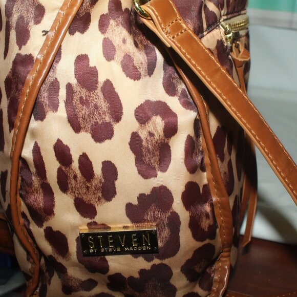 Vintage Excellent Steve Madden X-Large Hobo Shoulder Bag Tote - Picture 7 of 11